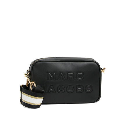 Marc Jacobs Women's Flash Leather Crossbody Bag Gold Black - Ready to Ship