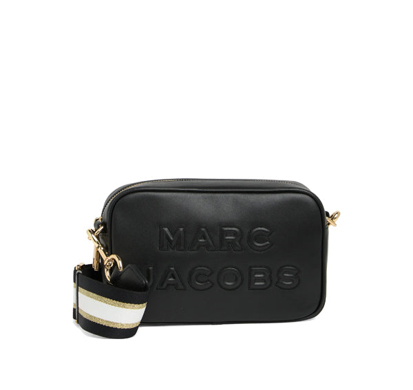 Marc Jacobs Women's Flash Leather Crossbody Bag Gold Black - Ready to Ship