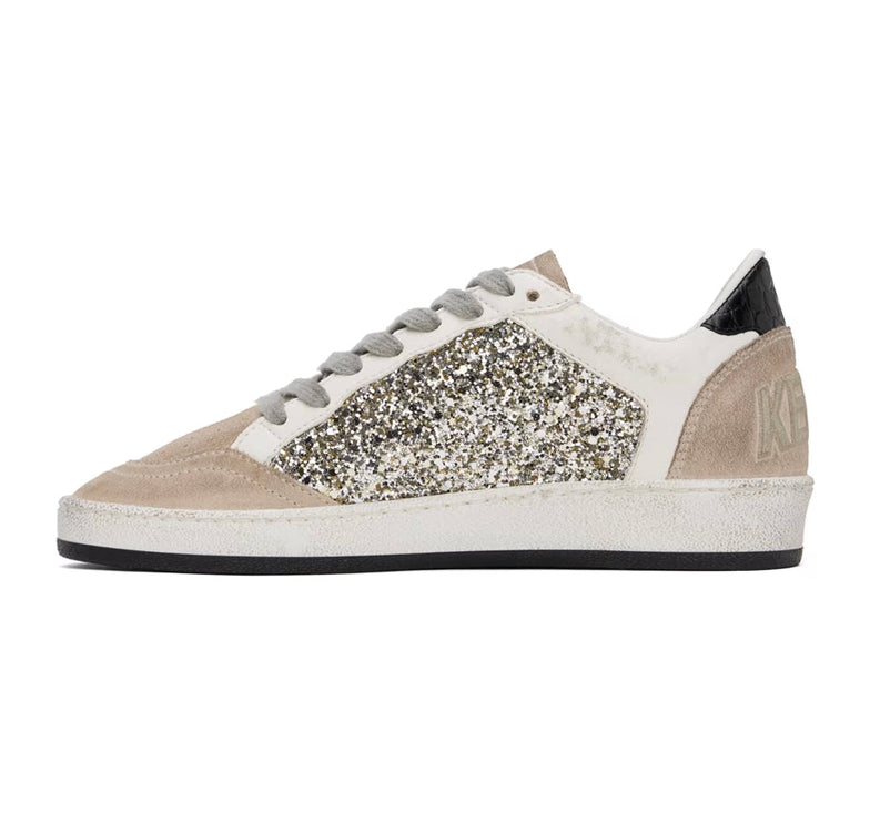 Golden Goose Women's Ball Star Sneakers Shine/Taupe - Ready to Ship