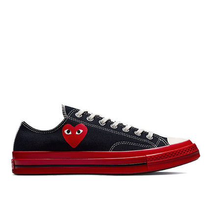 Converse x Comme des Garçons PLAY Chuck 70 Low Top Black/Red/Egret