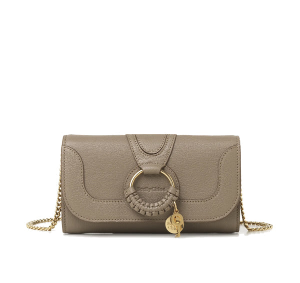 See By Chloé Women's Hana Chain Wallet Motty Grey