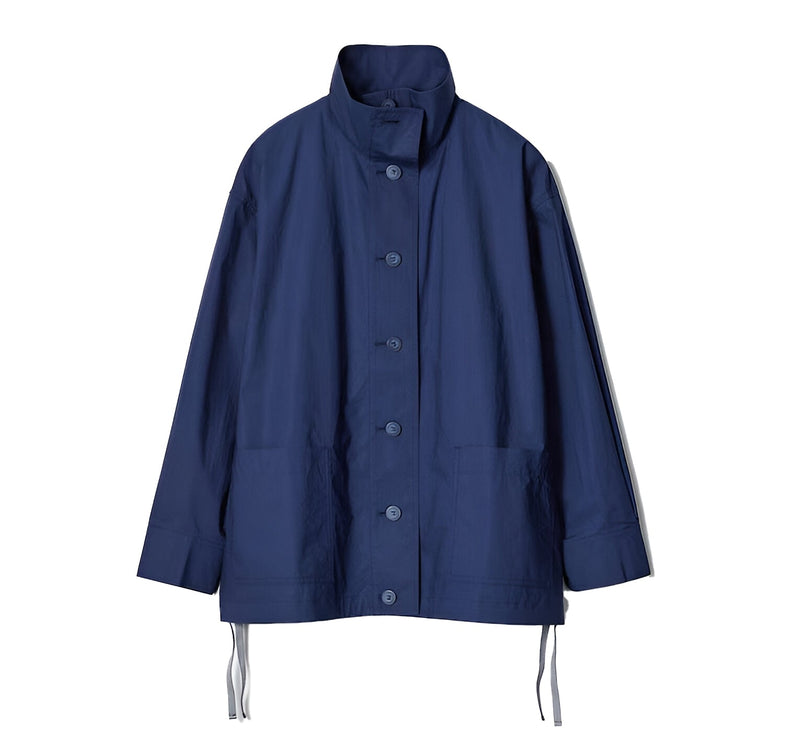 Uniqlo Unisex Light Cotton Oversized Jacket 68 Blue