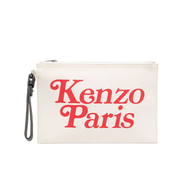 Kenzo Women's Kenzo Utility Large Canvas Pouch Ecru