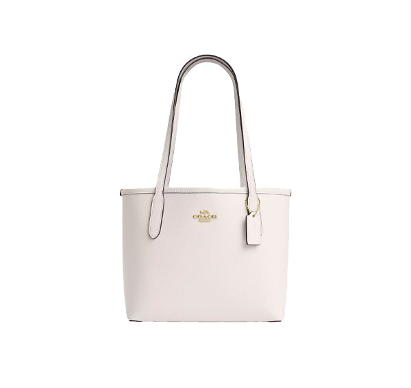 Coach Women's Small City Tote Gold/Chalk