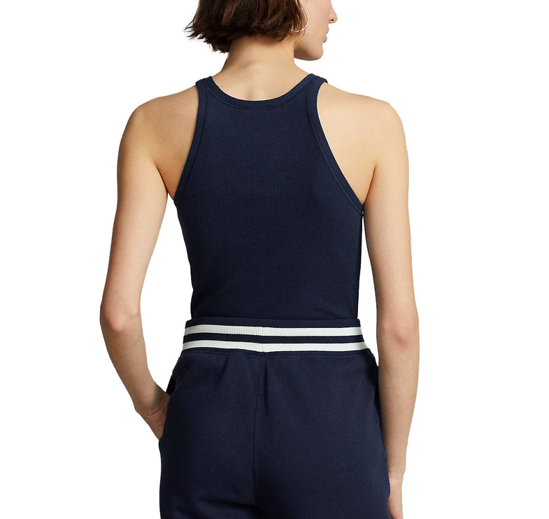 Polo Ralph Lauren Women's Ribbed Cotton Tank Top Newport Navy