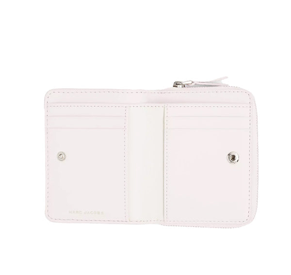 Marc Jacobs Women's The Leather Mini Compact Wallet Cotton