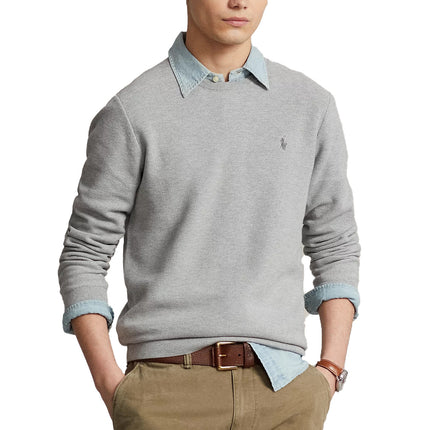 Polo Ralph Lauren Men's Textured Cotton Crewneck Sweater Andover Heather