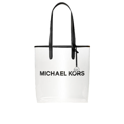 Michael Kors Women's The Michael Large Clear Vinyl Tote Bag Black