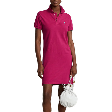 Polo Ralph Lauren Women's Cotton Mesh Polo Dress Pink Sky