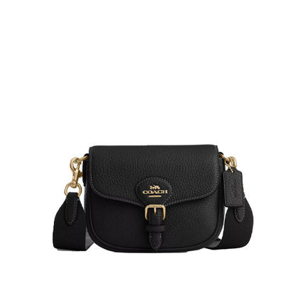 Coach Women's Amelia Small Saddle Bag Gold/Black