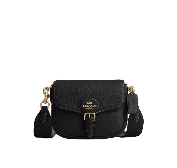 Coach Women's Amelia Small Saddle Bag Gold/Black