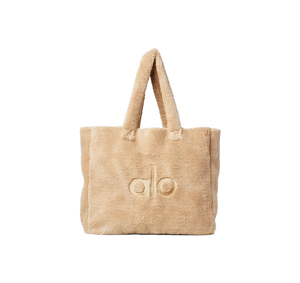 Alo Yoga Women's Foxy Sherpa Tote Camel