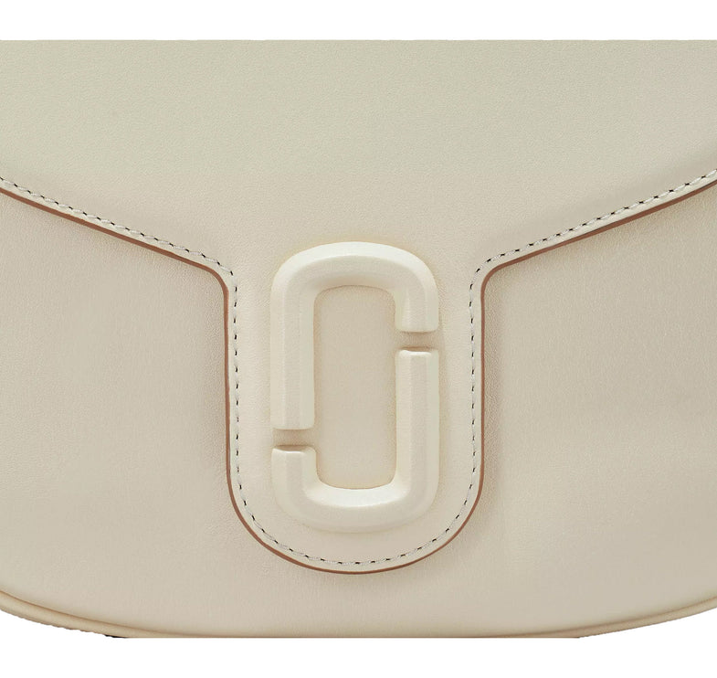 Marc Jacobs Women's The Covered J Marc Large Saddle Bag Cloud White