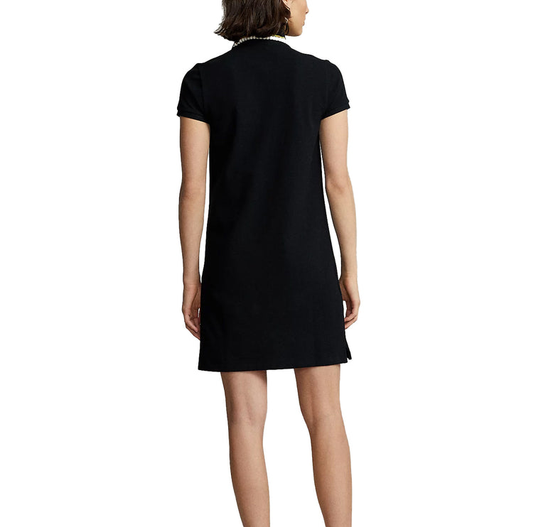 Polo Ralph Lauren Women's Cotton Mesh Polo Dress Polo Black