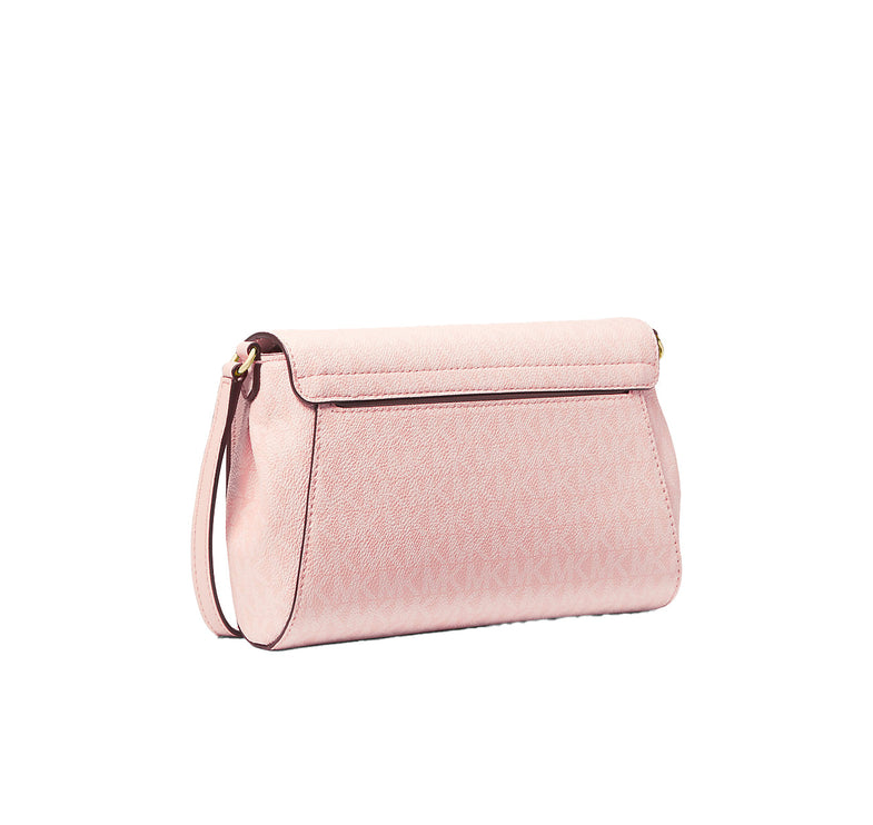 Michael Kors Women's Medium Logo Convertible Crossbody Bag Powder Blush