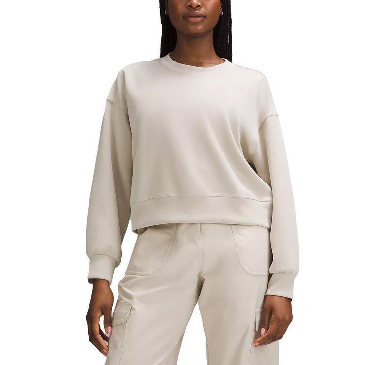 lululemon Women's Softstreme Perfectly Oversized Cropped Crew Mojave Tan