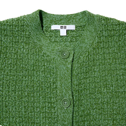 Uniqlo Women's Knitted Short Jacket Green