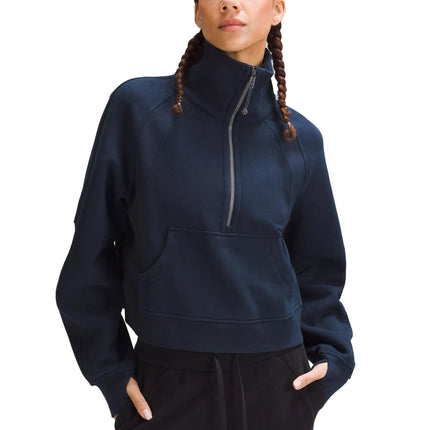 lululemon Women's Scuba Oversized Funnel Neck Half Zip True Navy