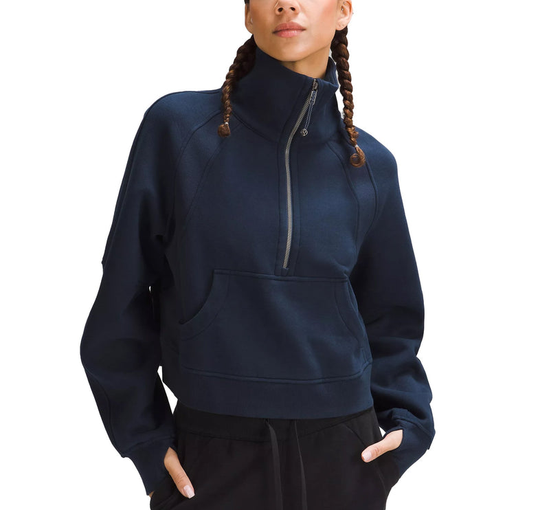 lululemon Women's Scuba Oversized Funnel Neck Half Zip True Navy