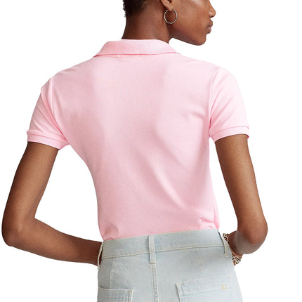 Polo Ralph Lauren Women's Slim Fit Stretch Polo Shirt Carmel Pink