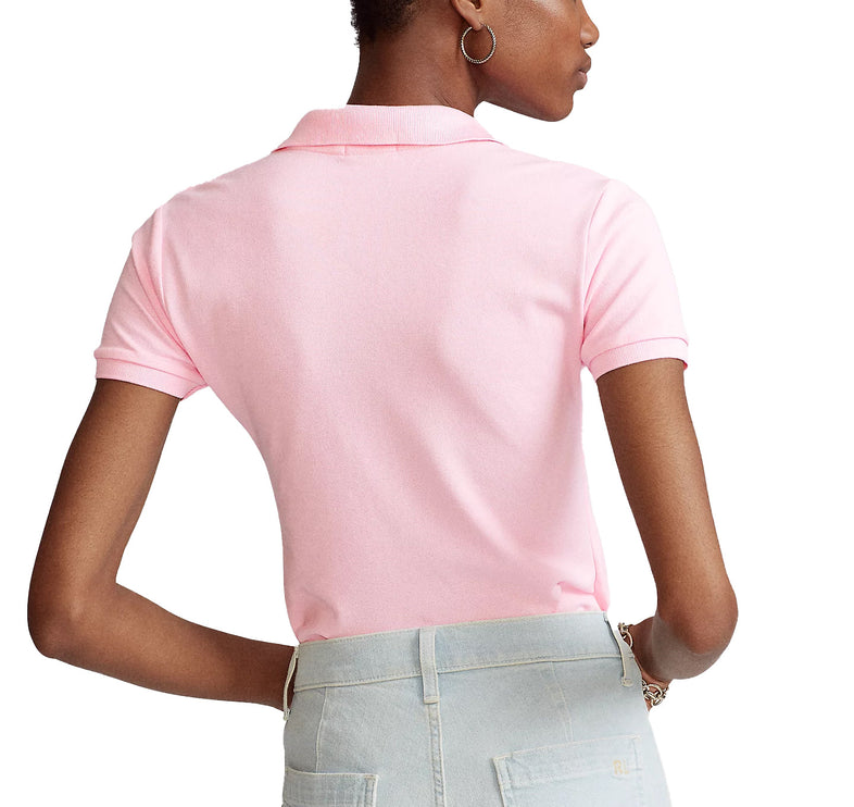 Polo Ralph Lauren Women's Slim Fit Stretch Polo Shirt Carmel Pink