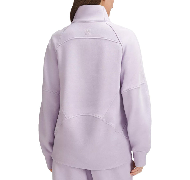 lululemon Women's Scuba Oversized Funnel Neck Half Zip Long Lilac Ether