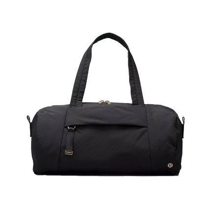 lululemon Women's On My Level Barrel Duffle Bag 16L Black Gold