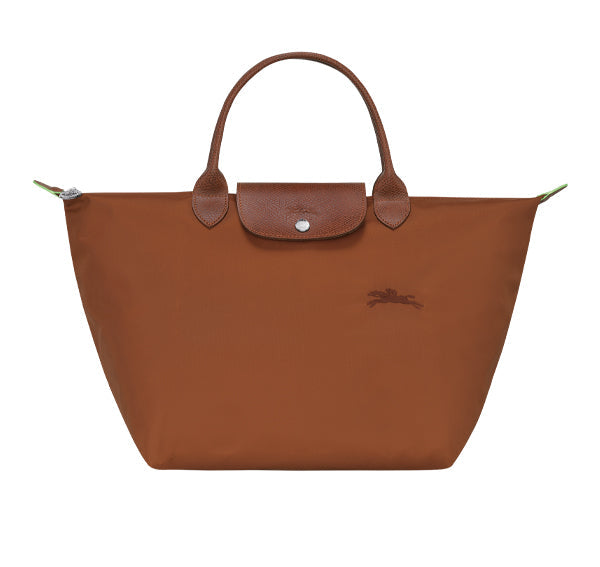 Longchamp Women's Le Pliage Green M Handbag Cognac