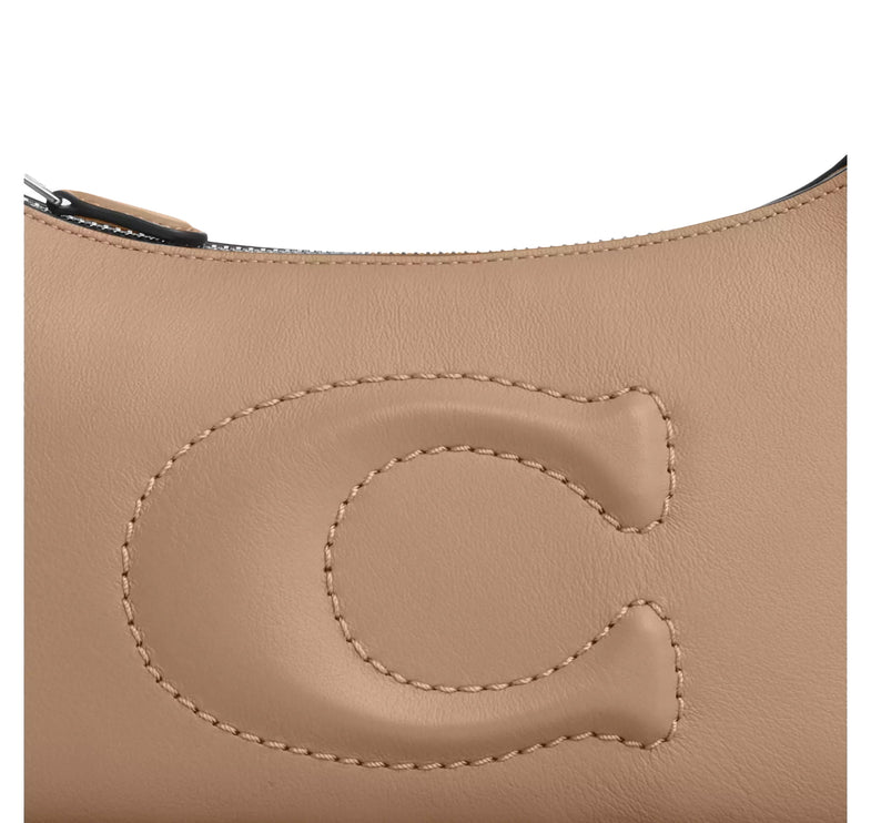 Coach Women's Teri Shoulder Bag Silver/Taupe