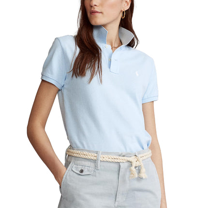 Polo Ralph Lauren Women's Classic Fit Mesh Polo Shirt Office Blue