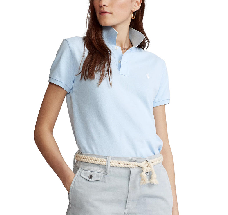 Polo Ralph Lauren Women's Classic Fit Mesh Polo Shirt Office Blue