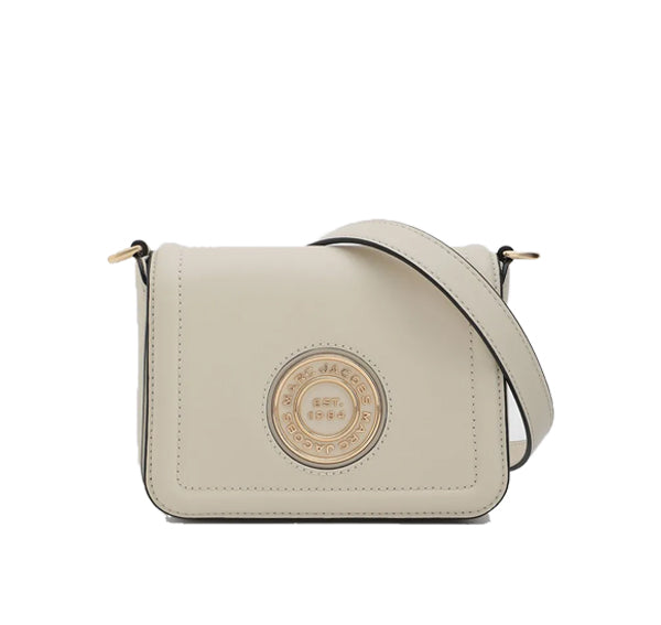 Marc Jacobs Women's Insignia Mini Messenger Bag Gold/Marshmallow - Ready to Ship