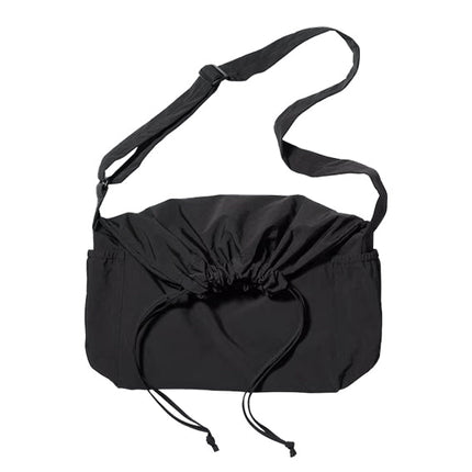 Uniqlo Unisex Drawstring Shoulder Bag 09 Black