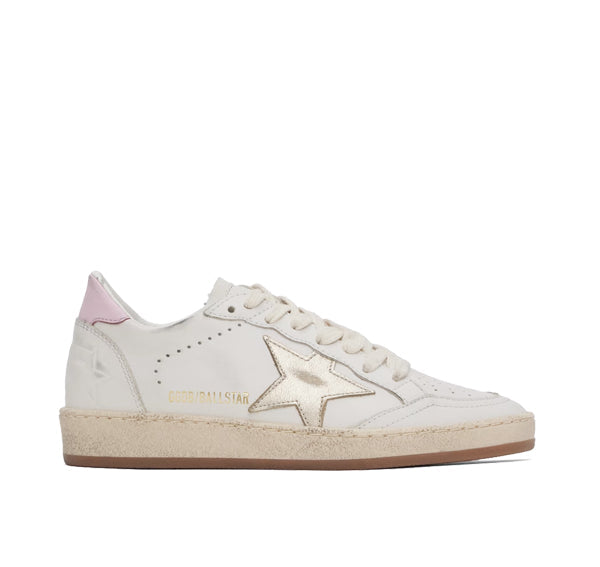 Golden Goose Women's Ball Star Sneakers White/Pink