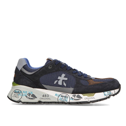 Premiata Men's Mase Sneakers Navy/Green 6423