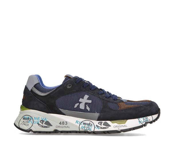 Premiata Men's Mase Sneakers Navy/Green 6423