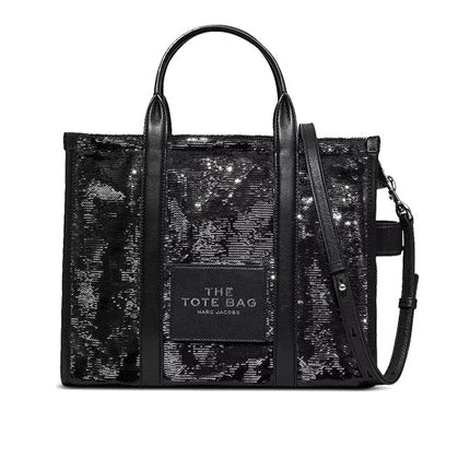 Marc Jacobs Women's The Sequin Medium Tote Bag Black