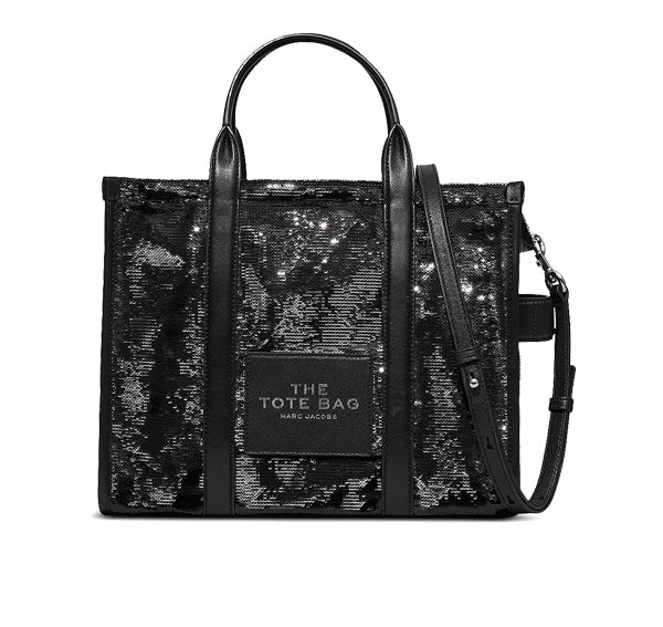 Marc Jacobs Women's The Sequin Medium Tote Bag Black