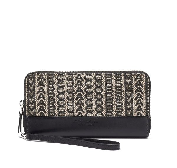 Marc Jacobs Women's The Monogram Jacquard Continental Wristlet Wallet Multi