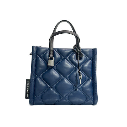 Marc Jacobs Women's Mini Grind Quilted Leather Tote Azure Blue