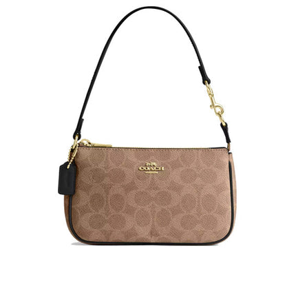 Coach Women's Nolita 19 In Signature Canvas Gold/Tan/Black