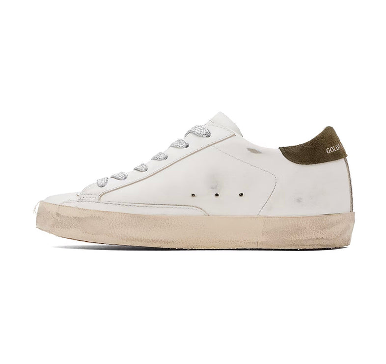 Golden Goose Women's Super Star Sneakers Optic White/Olive