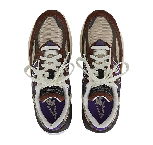 New Balance Unisex Made in USA 990v6 Rich Oak with Cosmic Grape U990OP6