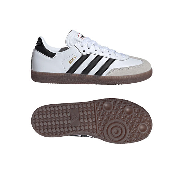 Adidas Big Kid's Samba J Cloud White/Core Black/Gum IF1944 - Special Price - Ready to Ship