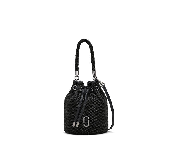 Marc Jacobs Women's The Rihenstone Mini Bucket Bag Black