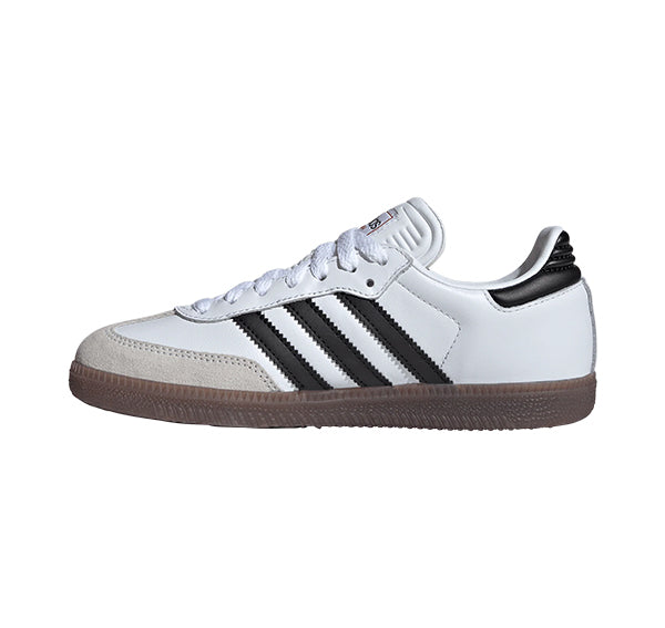 Adidas Big Kid's Samba J Cloud White/Core Black/Gum IF1944 - Special Price