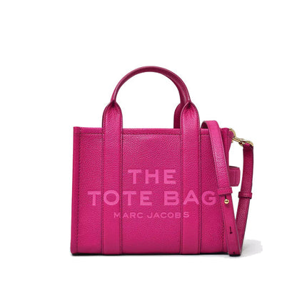 Marc Jacobs Women's The Leather Small Tote Bag Lipstick Pink