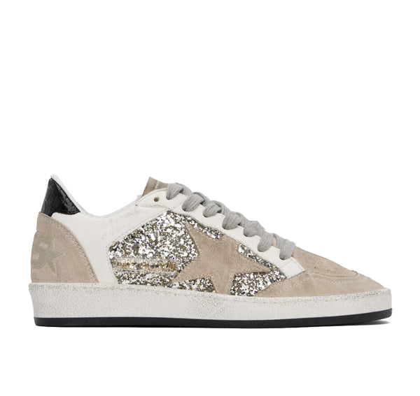 Golden Goose Women's Ball Star Sneakers Shine/Taupe - Ready to Ship