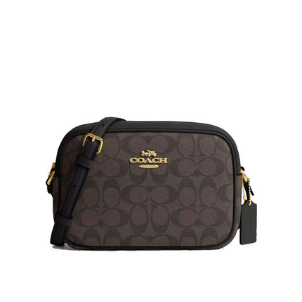 Coach Women's Jamie Camera Bag In Signature Canvas Gold/Brown Black