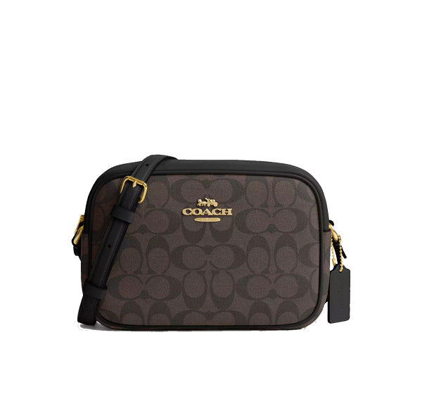 Coach Women's Jamie Camera Bag In Signature Canvas Gold/Brown Black